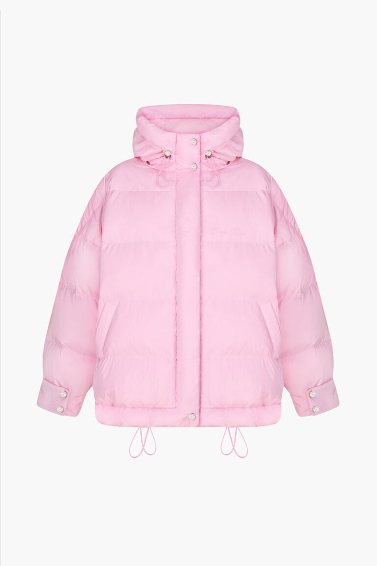 Подовжений пуховик "Icon" - XS, Рожевий
