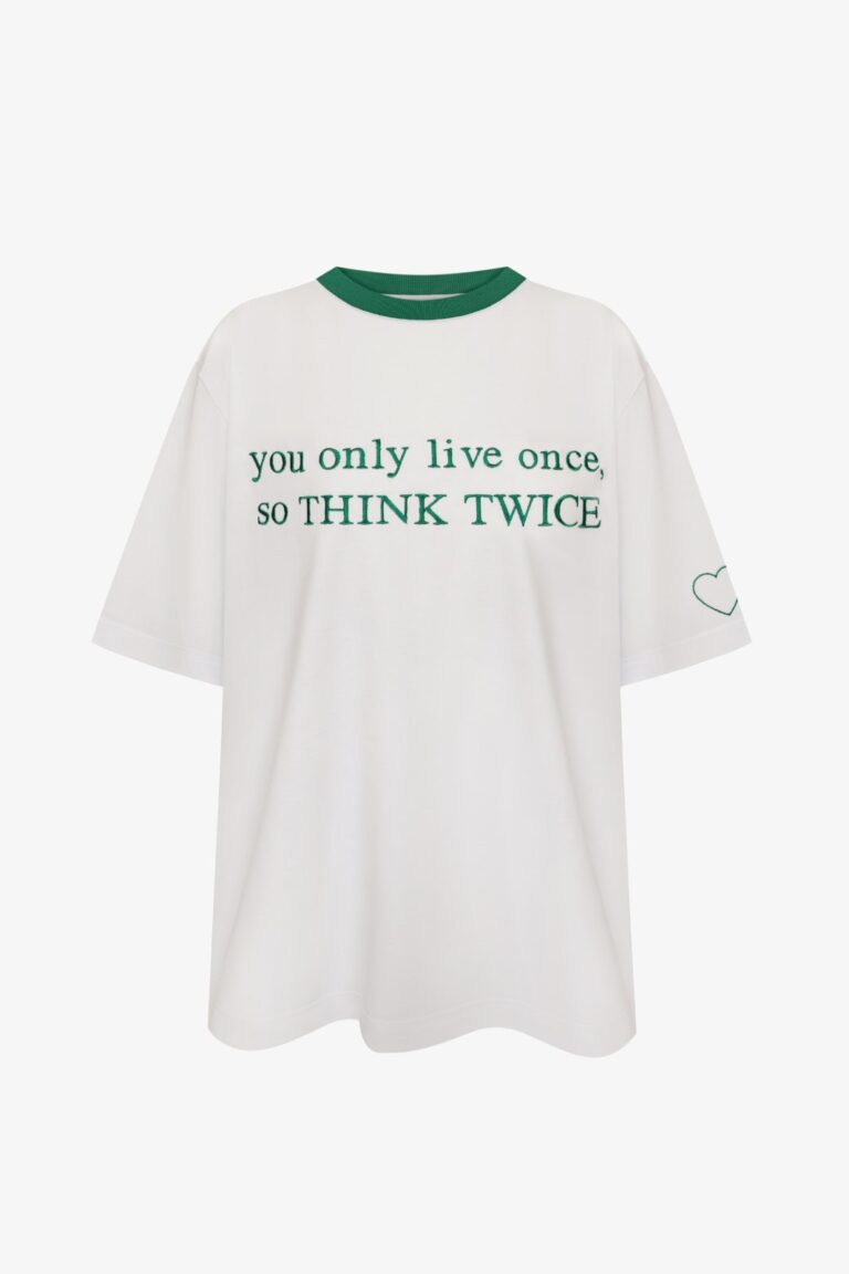 Оверсайз футболка "so think twice" - M