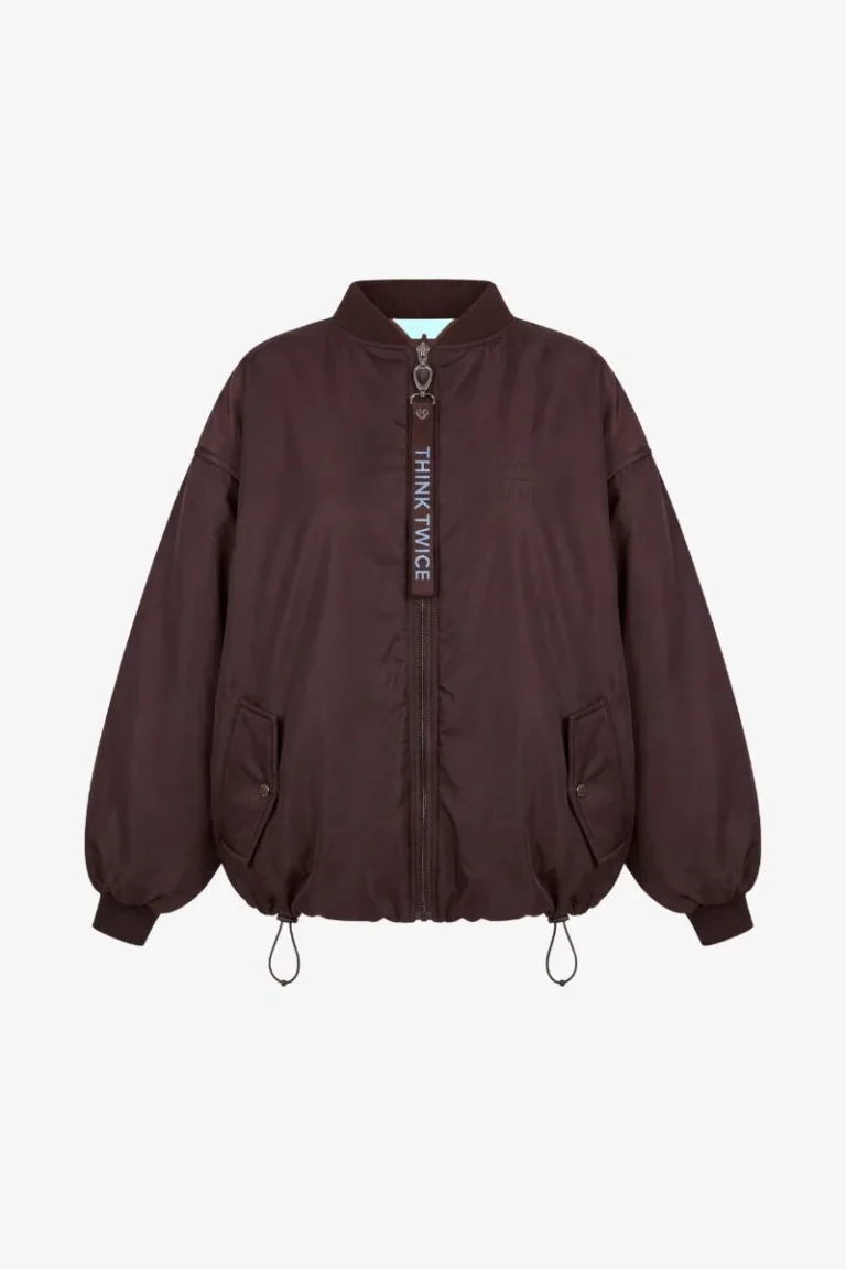 Двосторонній бомбер - Шоколадно-блакитний, M