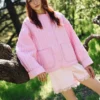 liner jacket pink